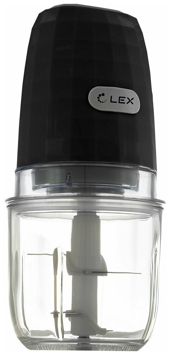Мини-мельничка LEX LXFP 4301, стеклянный (темно-серый)