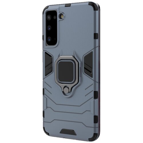 фото Чехол-бампер mypads для samsung galaxy s21 ultra противоударный усиленный ударопрочный синий