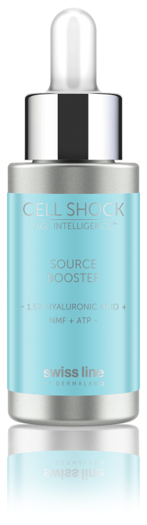 бустер Swiss Line source booster – 1.5 % hyaluronic acid + nmf + atp  для лица, 20 мл