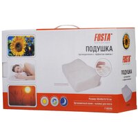 Подушка ортопедическая c выемкой с эффектом памяти (50*30*15/10) Fosta F 8024