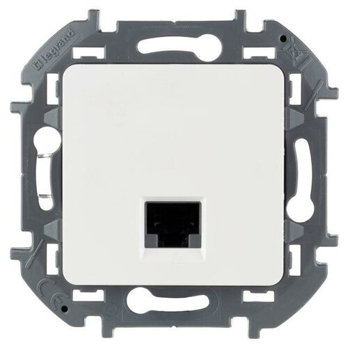 Розетка компьютерная Inspiria RJ45 кат.5E UTP бел. | код.673825 | Inspiria(группа Legrand) (10шт. в упак.) розетка телефонная inspiria rj11 механизм бел код 673820 inspiria группа legrand 10шт в упак