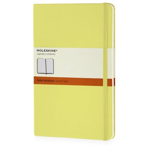 Записная книжка Moleskine Classic (в линейку) в твердой обложке, Large (13х21см), цитрусовый