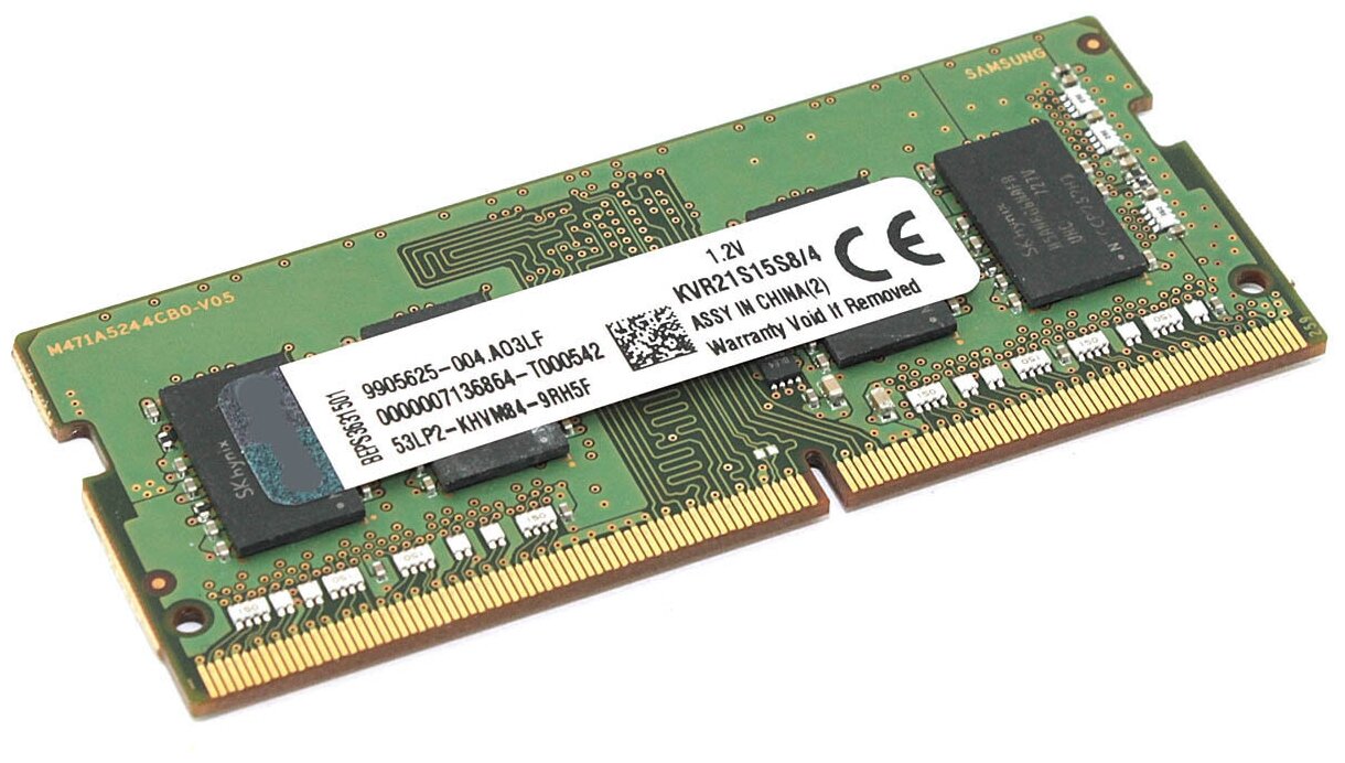 Модуль памяти Kingston SODIMM DDR4 4ГБ 2133МГц PC4-17000