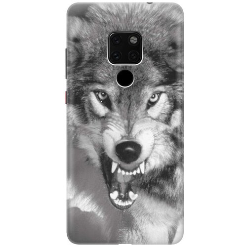 фото Gosso ультратонкий силиконовый чехол-накладка для huawei mate 20 с принтом "волчий оскал"