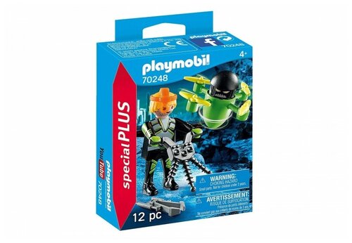 Конструктор Playmobil Special Plus 70248 Агент с дроном, 12 дет.