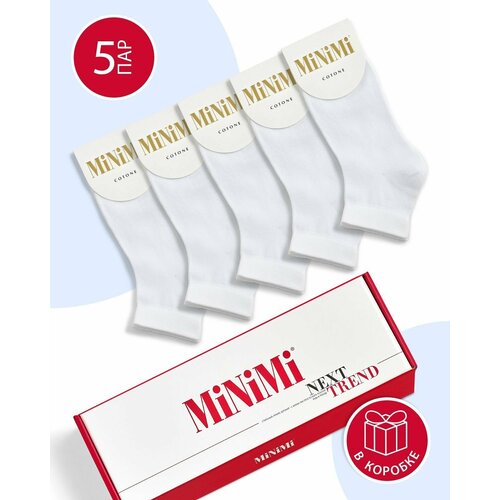 фото Носки minimi, 5 пар, размер 35-38 (23-25), белый