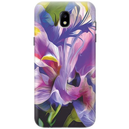фото Gosso ультратонкий силиконовый чехол-накладка для samsung galaxy j5 (2017) с принтом "цветочная абстракция"