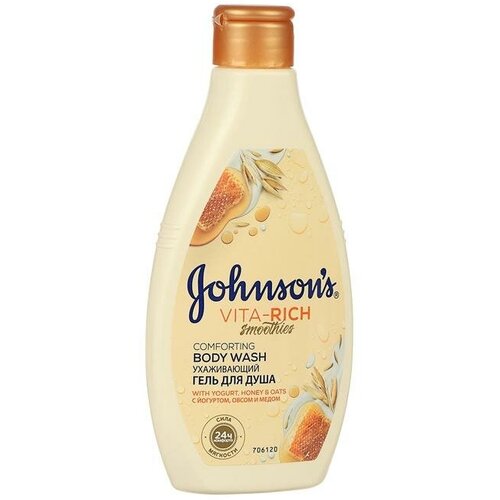 Гель для душа Johnson’s Vita-Rich с йогуртом, овсом и медом, 250 мл