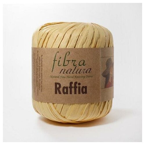 Пряжа Fibra Natura Raffia (Раффия) 116-21 светло-желтый 100% целлюлоза Rayon 90м 40гр 1 шт