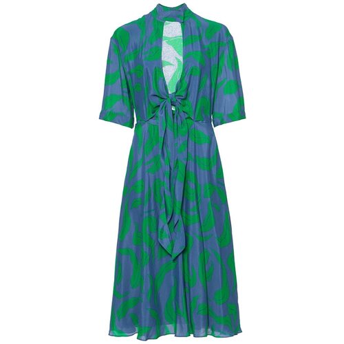 фото Платье off-white owdb219r20h150903040 синий+зеленый 44