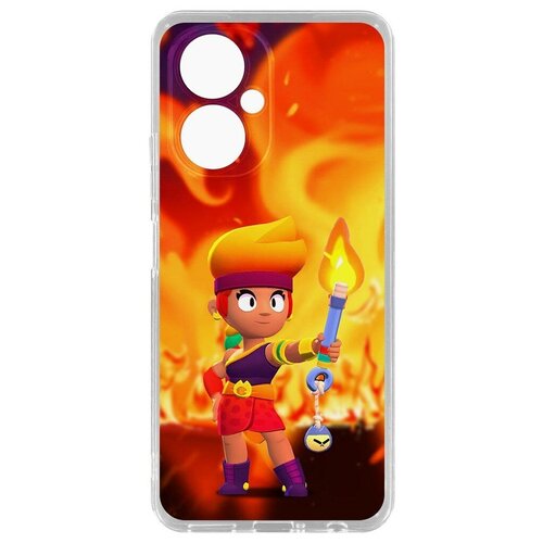 Чехол-накладка Krutoff Clear Case Brawl Stars-Амбер для TECNO Camon 19 чехол накладка clear case brawl stars колетт для tecno camon 12 air