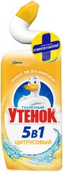 Туалетный утенок гель для унитаза Цитрусовый 5в1, 0.5 л