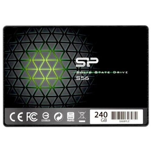 Твердотельный диск 240GB Silicon Power S56 25 SATA III RW - 560530 MBs TLC 300800₽