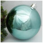 Winter Deco Пластиковый шар Sonder 30 см голубой глянцевый 1131296 - изображение