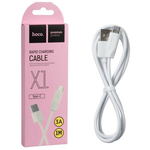 Кабель USB Type-C X1 1m HOCO белый