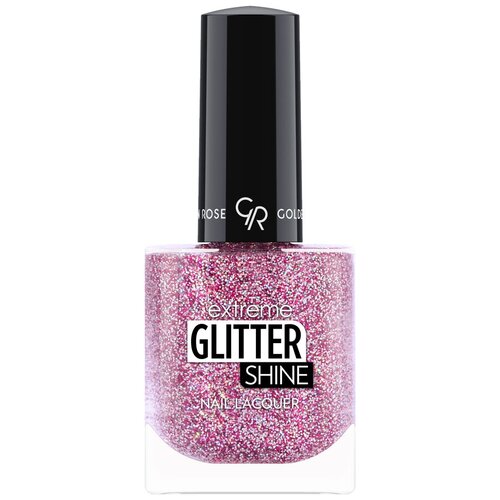 Golden Rose Лак для ногтей Extreme Glitter Shine Nail Lacquer, 10 мл, 208