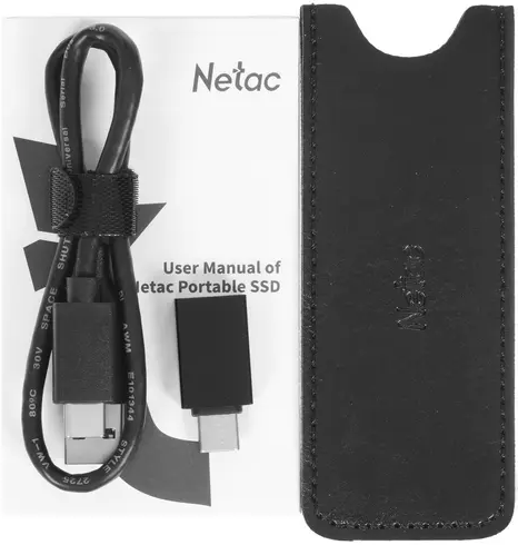 1 ТБ Внешний SSD Netac Z Slim, USB 3.2 Gen 2 Type-C, черный - фотография № 14