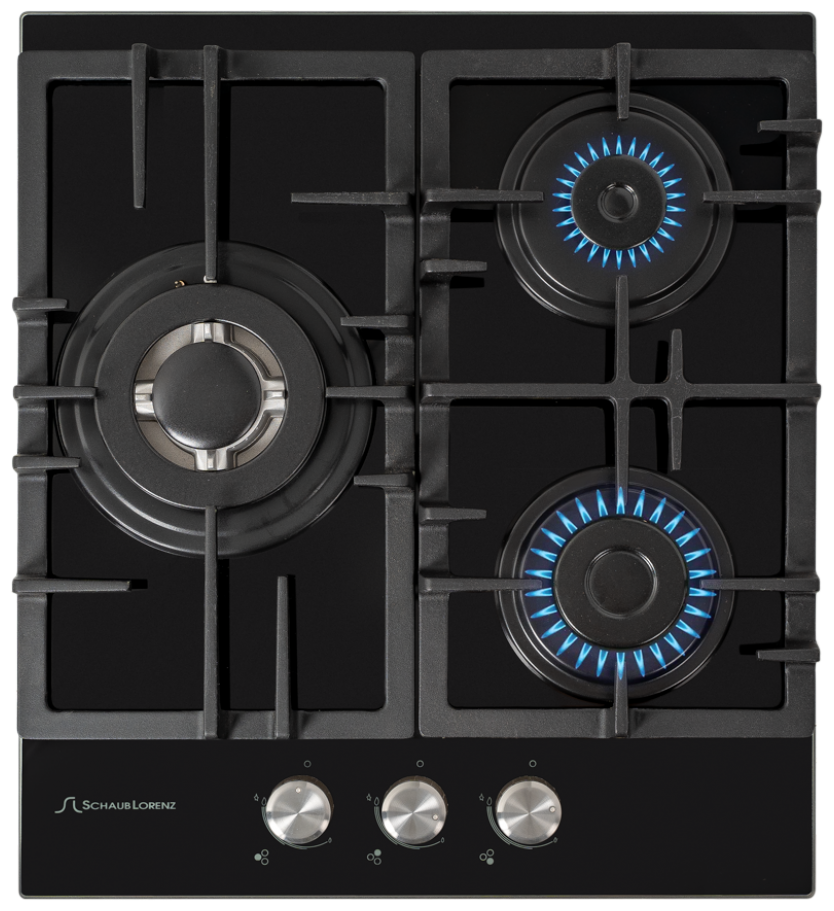 Варочная панель встраиваемая газовая Schaub Lorenz SLK GY4511, 45 см, газ-контроль, электроподжиг, WOK - фотография № 3
