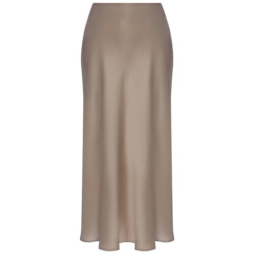 Юбка look7, миди, размер s, бежевый