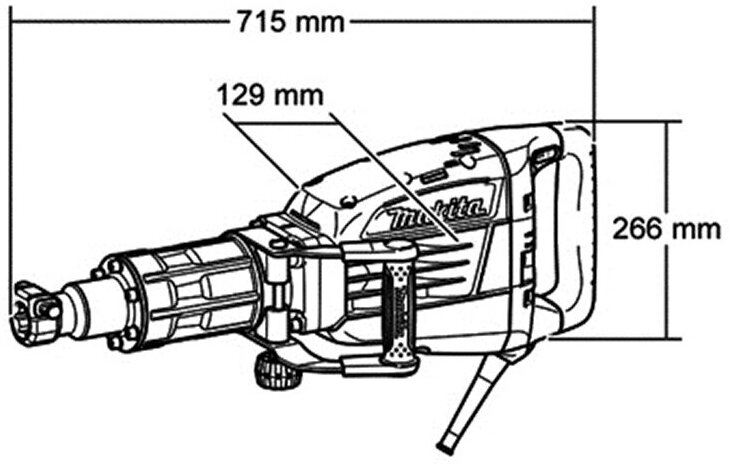 отбойный молоток Makita HM1307C - фото №10