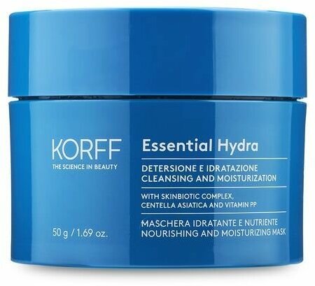 KORFF Питательная и увлажняющая маска для лица Essential Hydra Nourishing And Moisturizing Mask