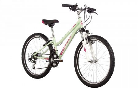 Велосипед NOVATRACK 24" JENNY PRO сталь 12', мятный, 18 скор. TY21/TS-38/TZ500/SG-6S, V-brake