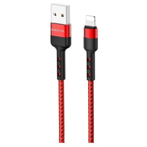 Borofone USB - Lightning Advantage (BX34), 1 м, 1 шт., red кабель borofone bx34 advantage for micro usb red