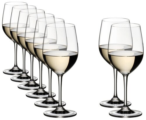 Набор бокалов Riedel Vinum Viognier/Cnardonnay для вина 7416/05, 350 мл, 8 шт., прозрачный