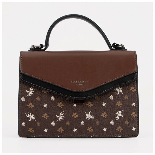 фото Сумка мессенджер david jones, искусственная кожа, коричневый