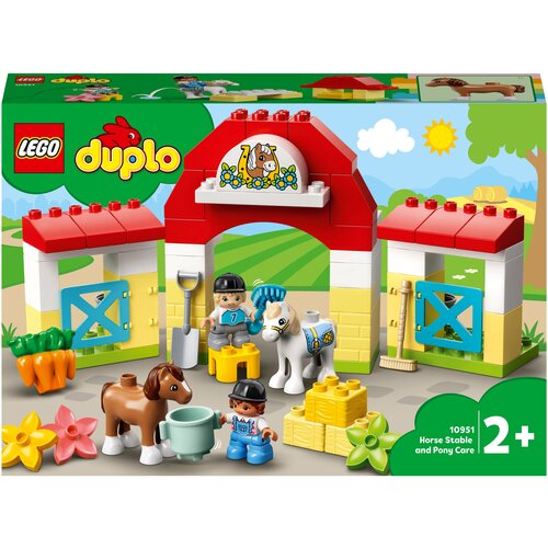 Конструктор LEGO DUPLO Town 10951 Конюшня для лошади и пони, 65 дет.