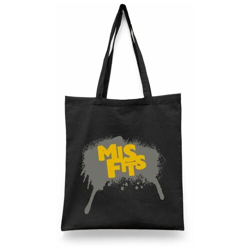 фото Сумка-шоппер унисекс каждому своё "сериал/отбросы/misfits" белая