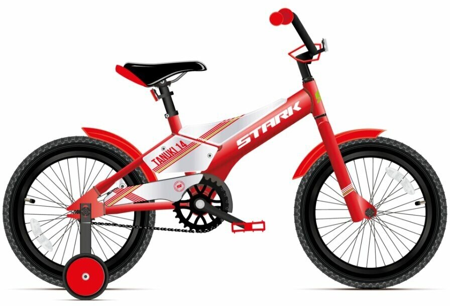 Велосипед детский Stark'21 Tanuki 14 Boy красный/белый HD00000307