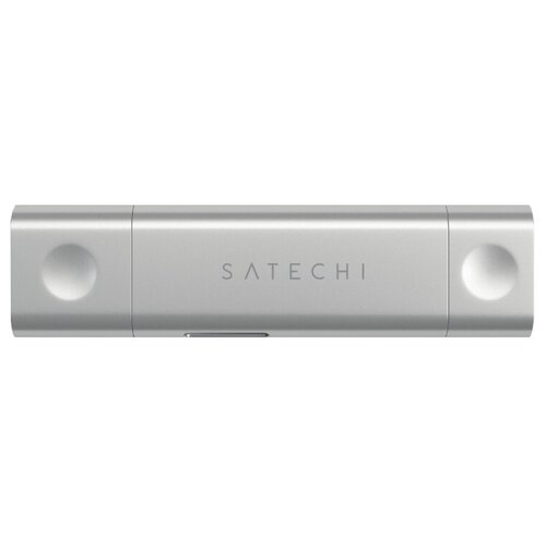 Кардридер Satechi Aluminum Type-C USB 3.0 and Micro/SD Card Reader for Type-C серебристый