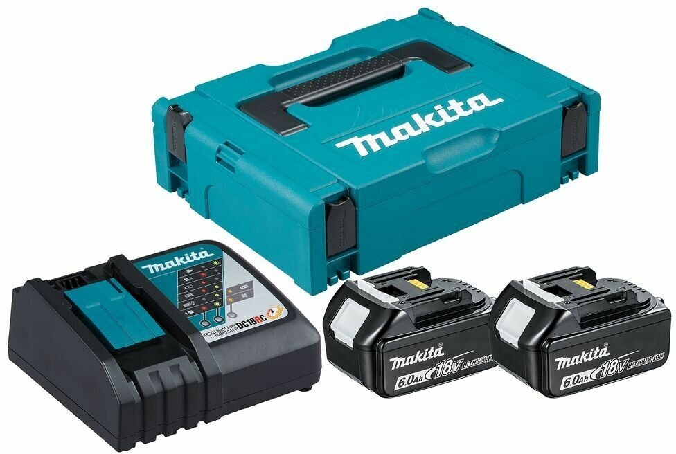 Набор Makita MAKPAC PSK MKP1RG182 BL1860B + DC18RC - фото №16