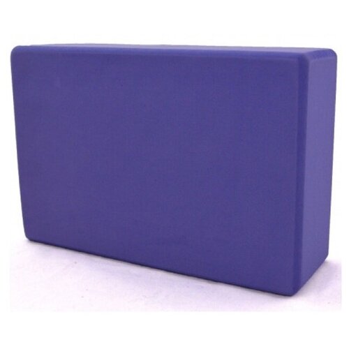 Блок (Кубик) для йоги и фитнеса классический 22.8x15.2x7.6 фиолетовый