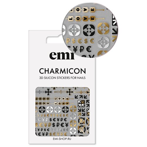 E.Mi, 3D-стикеры №174 Значки и символы Charmicon 3D Silicone Stickers