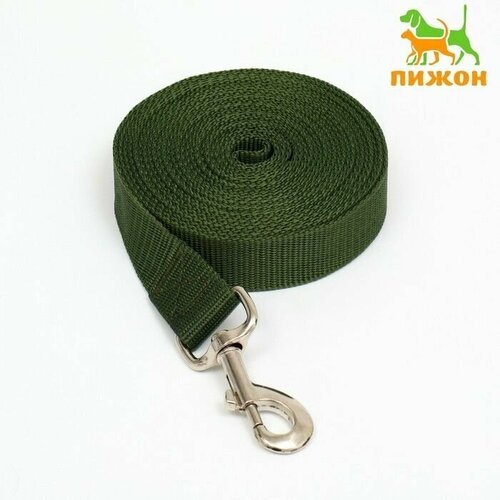 Поводок 5 м х 3 см зелёный 1050₽