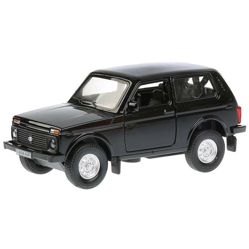 Легковой автомобиль ТЕХНОПАРК Lada 4X4 (LADA4X4-BK/RD) 1:32, 12 см, черный легковой автомобиль технопарк lada 4x4 lada4x4 bk rd 1 32 12 см красный