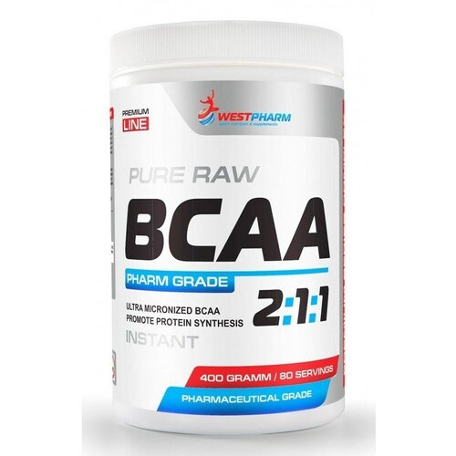 WESTPHARM BCAA 2:1:1 (400г) Клубника-киви westpharm bcaa 2 1 1 400 гр westpharm клубника киви