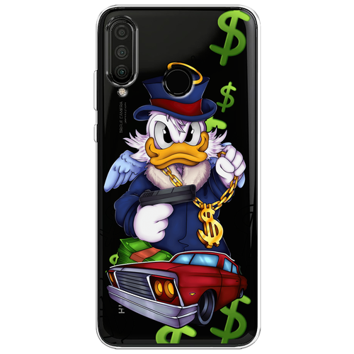 Силиконовый чехол на Honor 20S / Хонор 20S Scrooge McDuck with a Gold Chain, прозрачный силиконовый чехол на honor 100 хонор 100 scrooge mcduck with a gold chain прозрачный