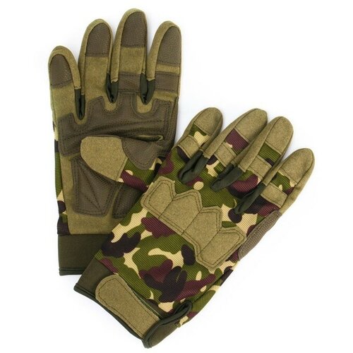 тактические перчатки закрытые fls с защитой пальцев цвет камуфляж размер m Перчатки тактические Storm tactic, L, камуфляж