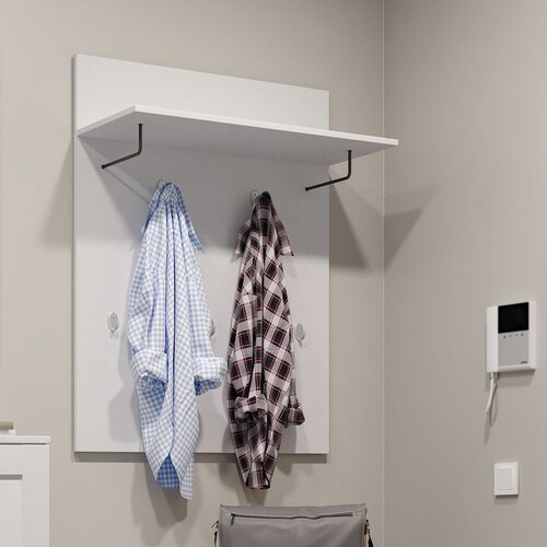 Вешалка настенная ГУД ЛАКК Сириус, 5 шт., белый