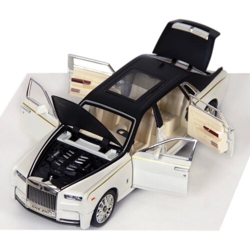 Машинка коллекционная Rolls-Royce Phantom Ролс-Ройс Фантом CheZhi 1:24, открываются двери, капот, багажник, свет, звук, инерционная