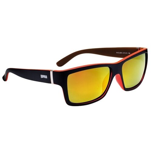 фото Солнцезащитные очки rapala, квадратные, оправа: пластик, поляризационные, коричневый