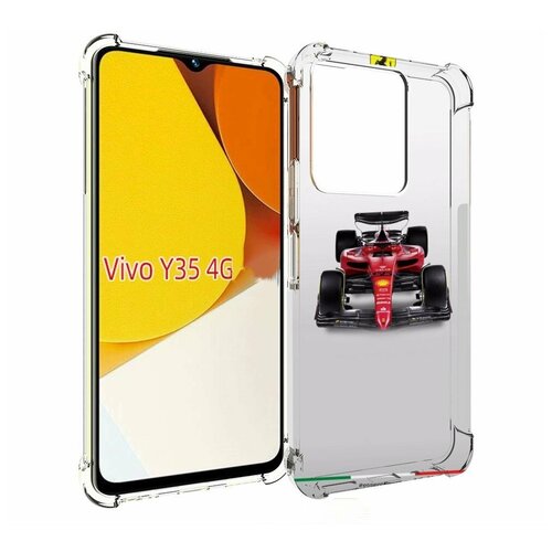 Чехол MyPads формула 1 феррари для Vivo Y35 4G 2022 / Vivo Y22 задняя-панель-накладка-бампер