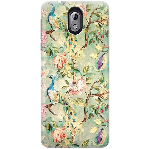 фото Cиликоновый чехол на nokia 3.1 / нокиа 3.1 с принтом "винтажный цветочный паттерн" gosso