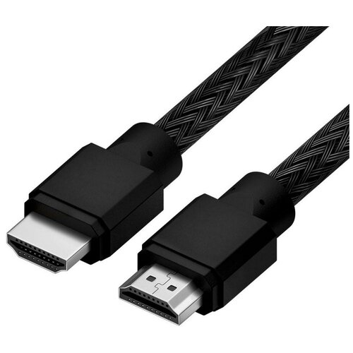 Кабель 1.5m HDMI 2.0, черный нейлон, Ultra HD, 4K 60 fps 60Hz/5K*30Hz, 3D, AUDIO, 18.0 Гбит/с