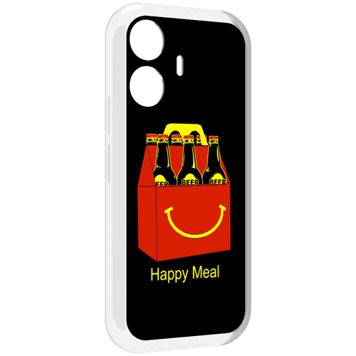 Чехол MyPads Happy Meal для Vivo Y77E / Vivo iQOO Z6 Lite задняя-панель-накладка-бампер чехол mypads лось космонавт для vivo y77e vivo iqoo z6 lite задняя панель накладка бампер