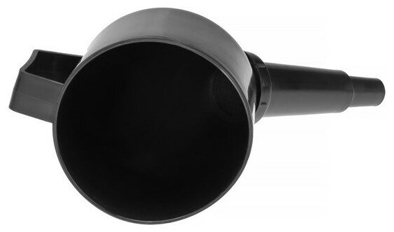 Воронка для ГСМ с сеткой, разборная, черная, 125 мм