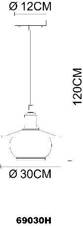 Светильник подвесной Nevis 69030H Globo